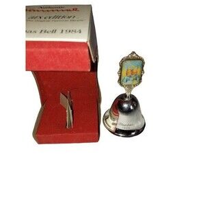 VTG Annual Bells Hummel Limited Edition "Heavenly Duo" Silverplate Angels 1984